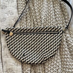 Like new Clare V. Grande Fanny Woven Crossbody Bag
